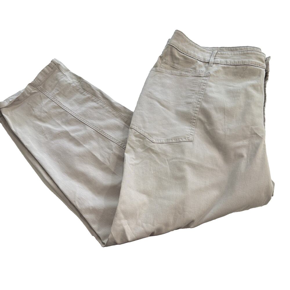 Sonoma Life + Style Womens Size 22W Utility Cargo Pants tan Straight Leg NEW